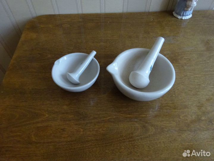 Ступка фарфоровая аптечная СССР