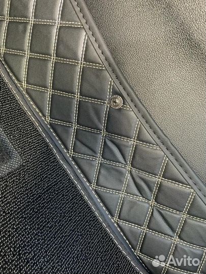 Коврик в машину эко кожа 3d