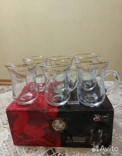 Сервиз кофейный, Чайный турецкий, Стаканы 12 шт