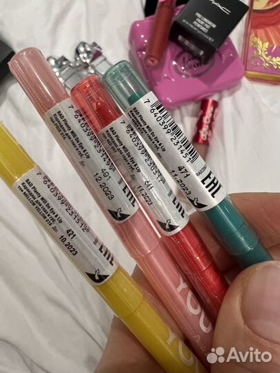 Карандаши для глаз и губ rad разноцветные