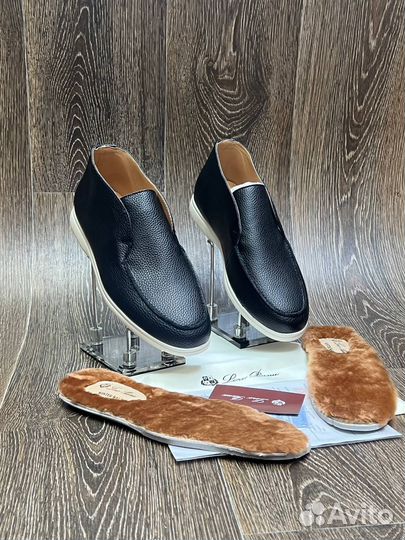 Лоферы мужские Loro piana зимние (39-44) LUX