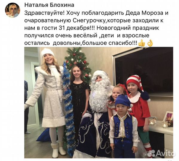 Дед Мороз и Снегурочка на дом