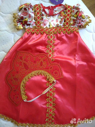 Прокат новогодний костюм русско-народной красавицы