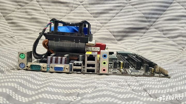 Комплект мат. плата проц оперативка