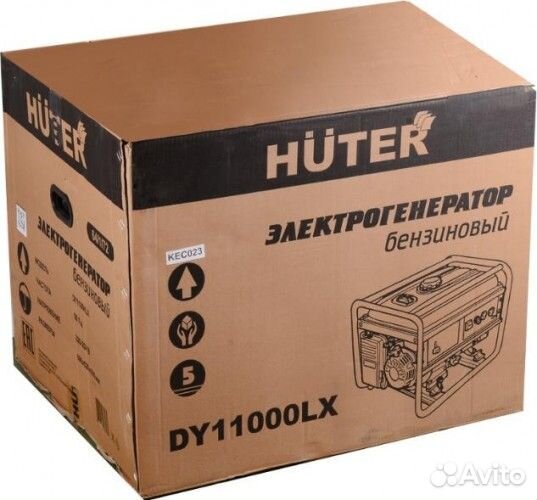 Генератор бензиновый huter DY11000 LX электростарт