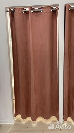 Шторы блэкаут на люверсах розовые IKEA