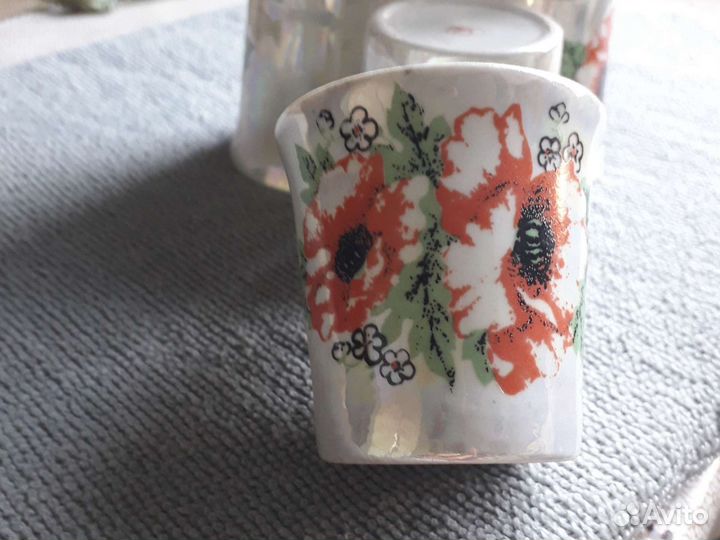 Стопки фарфор новые 6 шт