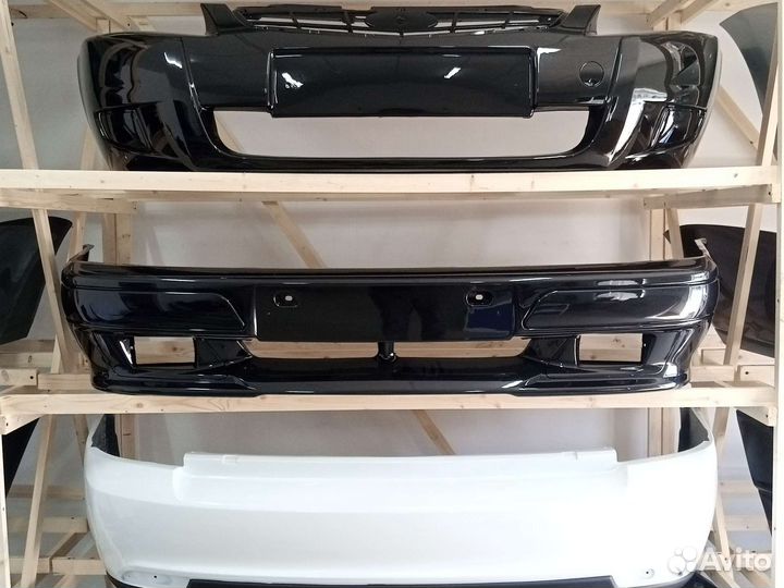 Бампер передний 2114 2115 2113 графитовый металлик