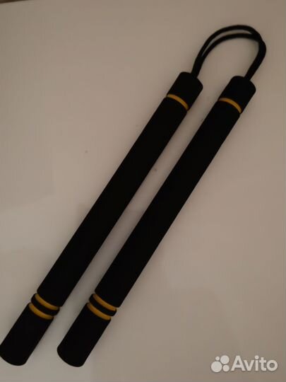 Нунчаки чёрные, тренировочные