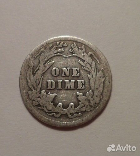 1902 г.в Серебрянная Барбер дайм