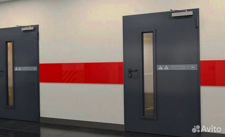 Входные противопожарные металлические двери Ei60