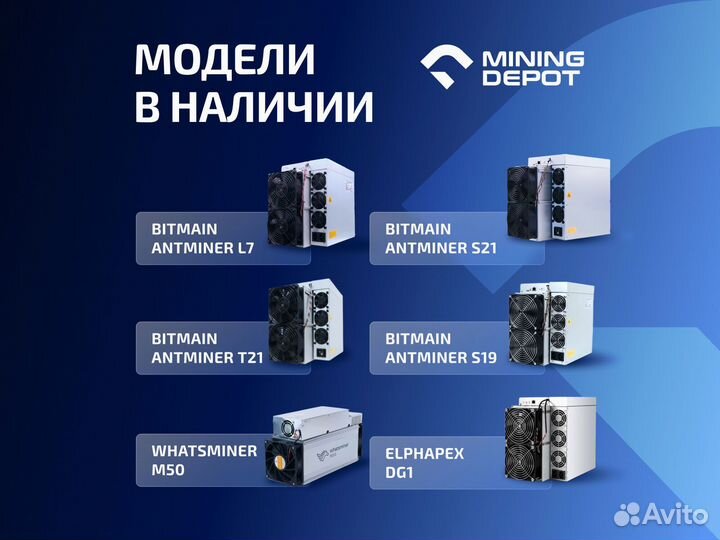 Asic Whatsminer M63s 360th гтд РФ