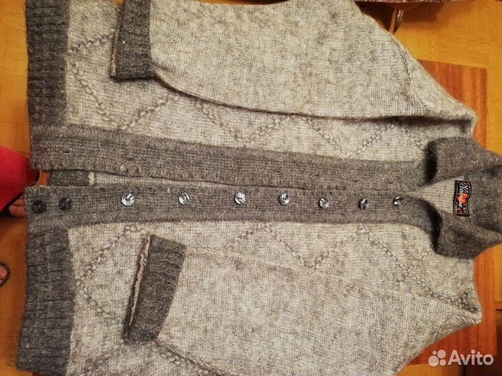 Мохеровый кардиган