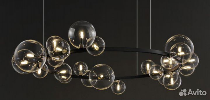 Потолочная люстра шары Ballons Black