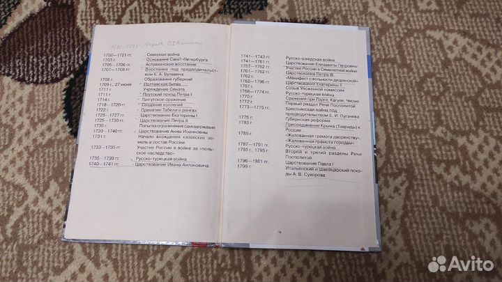 История России - конец 16 го - 18 век - 7 класс