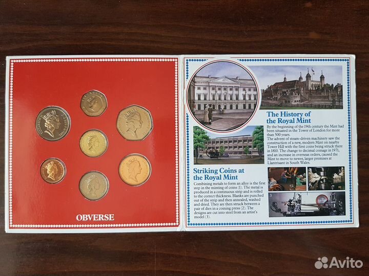 Набор монет Великобритании 1985 г