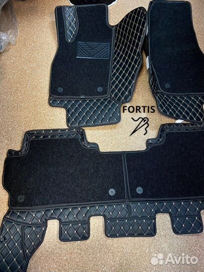 3d коврики из экокожи Toyota