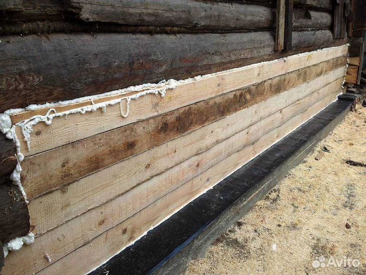 Замена венцов дома, бани / Капитальный ремонт