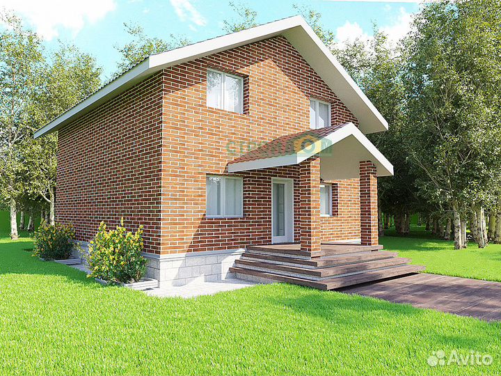 Дом из газобетона 110 м2 для ипотеки