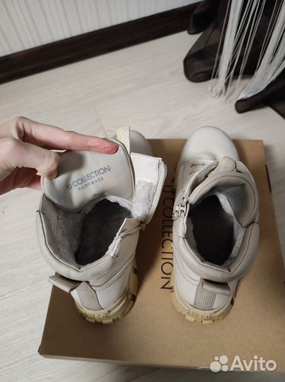 Ботинки зимние женские, натуральная кожа, 38