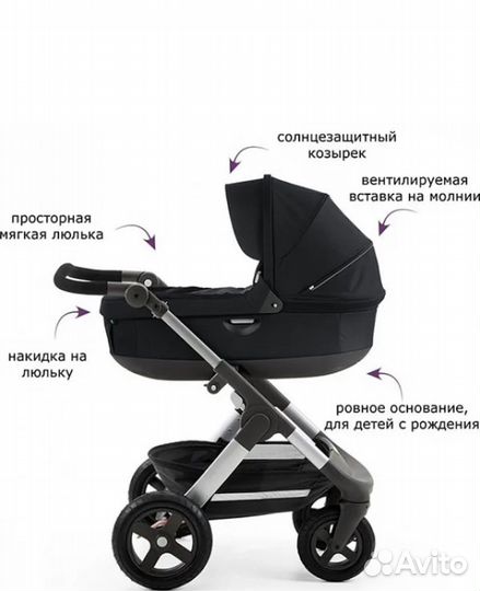 Коляска stokke trailz 2 в 1