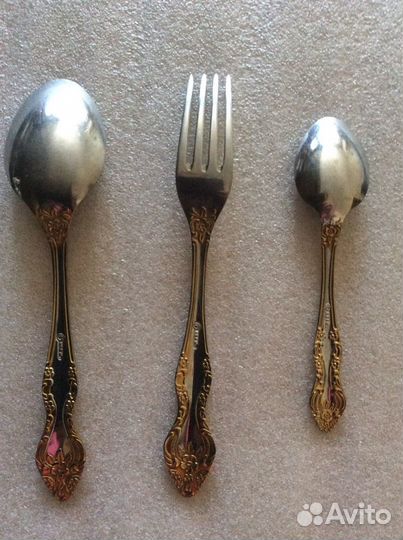 Именной столовый набор из нержавейки «Вячеслав»