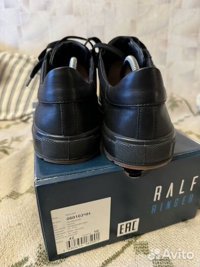 Мужские кожаные кеды для широкой стопы Ralf Ringer