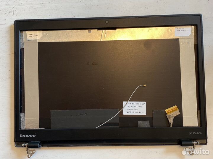 Крышка матрицы Lenovo Thinkpad x1 Carbon 2013