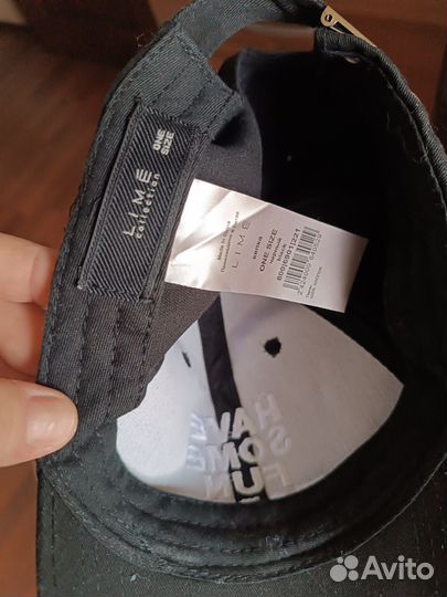 Lime Бейсболка новая женская черная