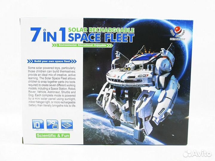 Робот Космический флот на солнечных батареях 7 в 1