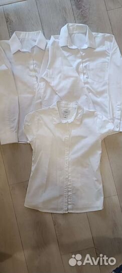 Белые рубашки на девочку