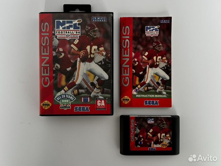 NFL Football '94 Starring Joe Montana Sega Genesis