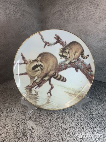 Винтаж: настенные тарелки «Лесной год«