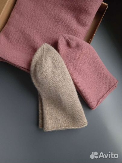 Шапка бини из кашемира