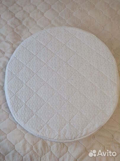 Матрас детский круглый+наматрасник непромокаемый