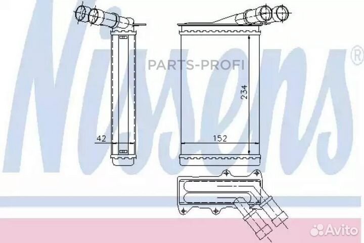Nissens 71156 Радиатор отопителя