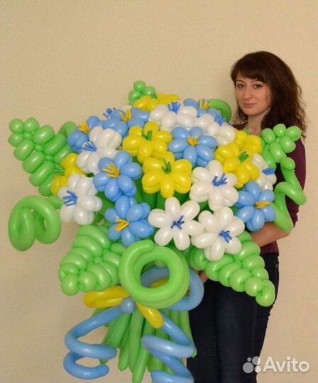 Шарики цветы
