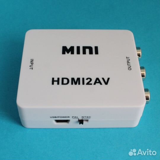 Конвертер (переходник) hdmi на AV 3RCA 3 тюльпана