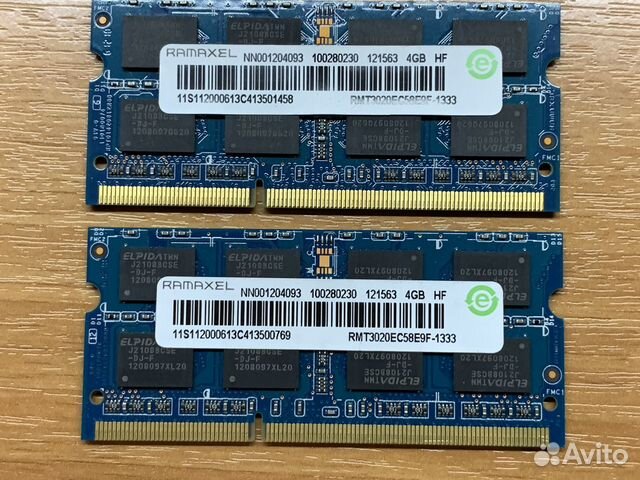 Память для ноутбука 4Gb DDR3 1333MHz Ramaxel