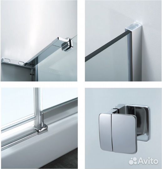 Душевой уголок koller pool Aqua Line 1950x900x900 хром N90rс