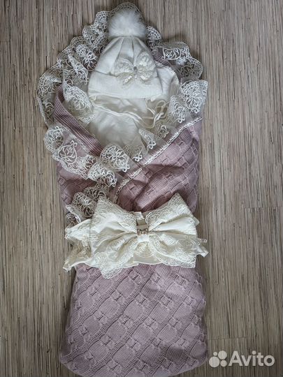 Комплект на выписку для девочки зима