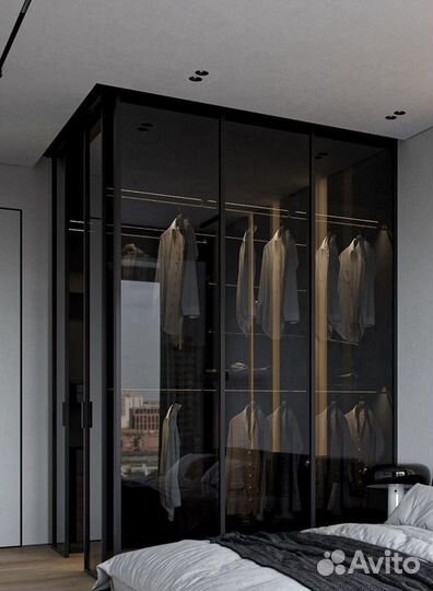 Стеклянная перегородка