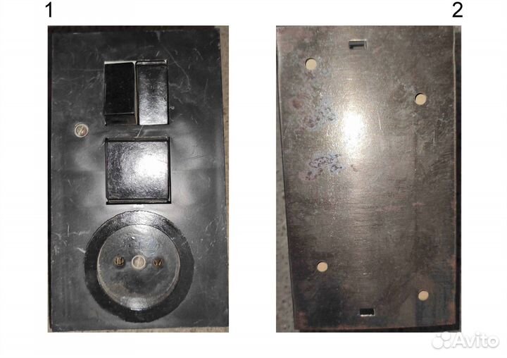 Выключатель с одной, двумя, тремя кнопками