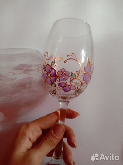 Бокалы ручная роспись 2 шт
