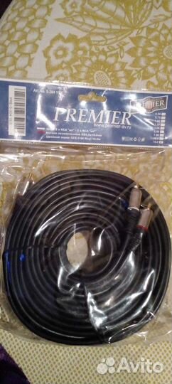 Шнур 2х RCA premier