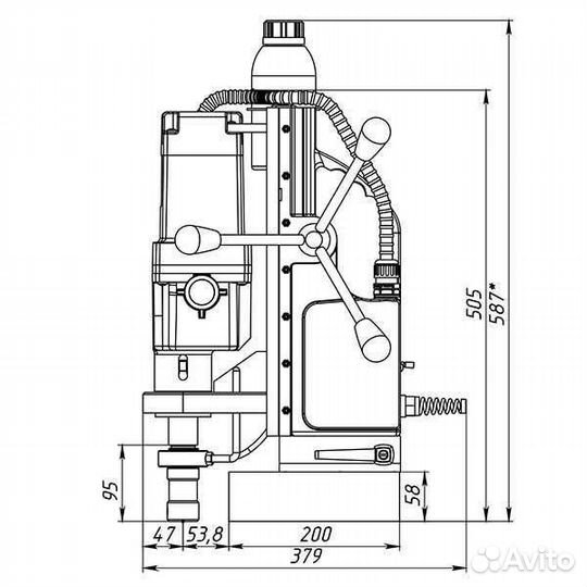 Магнитный сверлильный станок Хайтек mbsr-100