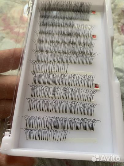 Готовые пучки для наращивания ресниц