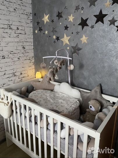 Корзина плетеная на кроватку