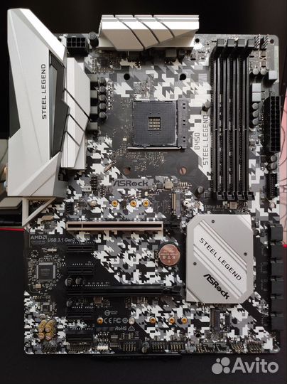 Материнская плата ASRock b450 steel legend