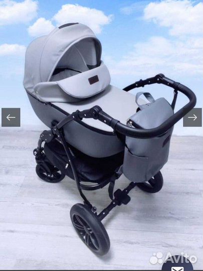 Коляска из экокожи Indigo Alba 2в 1